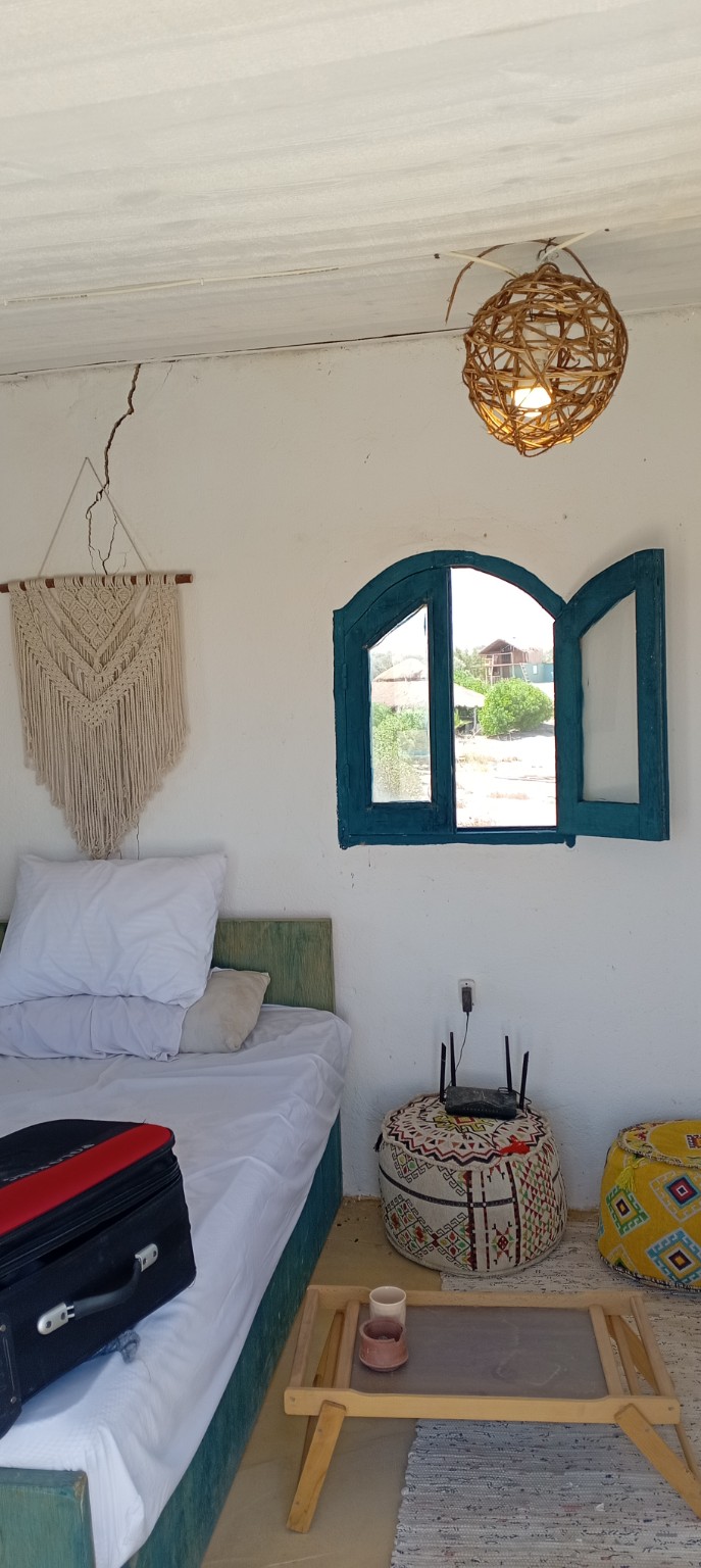 Interior detail of a guest room